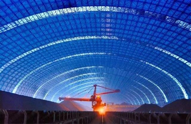 宣威亿优钢构工程师为您解析原料场封闭技术的特点和类型
